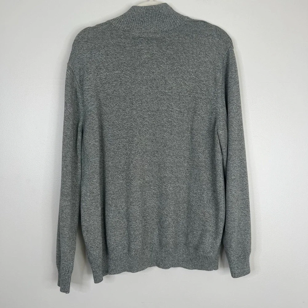 American Eagle Outfitters‎ Popover Heather Gray Long Sleeve 100% Cotton Sweater